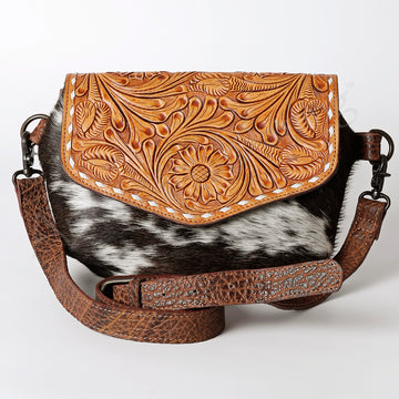 American Darling Cross Body Hand Tooled Hair-OnGenuine Leather women bag western handbag purse